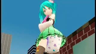 Hatsune Miku Diaper Messing (With Fart Sounds) #diapers #fart #miku