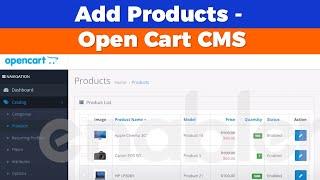 How to Add Products in Categories Open Cart CMS