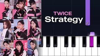 TWICE - Strategy (Piano Tutorial)