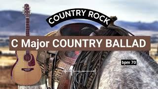 C Major Country Ballad Backing Track bpm 70