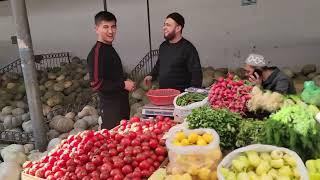 Uzbekistan Margillan Market walking around