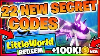 LITTLE WORLD CODES *EVOLVE UPDATE* ALL NEW OP SECRET ROBLOX LITTLE WORLD SECRET UPDATE CODES!