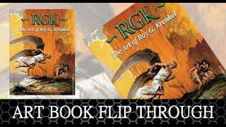 The Art of ROY  KRENKEL. Fantasy art book flip through.