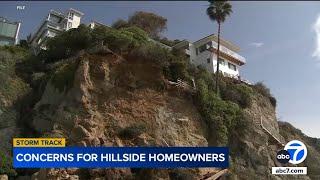 Landslide fears mount in Orange County communities built on hillsides as heavy rain is expected