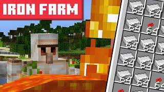 Simple Iron Farm Minecraft 1.21.4+ - 300+ IRON PER HOUR