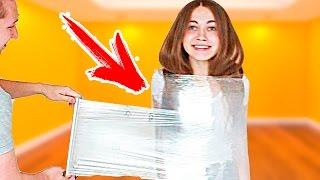 100 МЕТРОВ ПИЩЕВОЙ ПЛЕНКИ! ЧЕЛЛЕНДЖ! 100 layers plastic wrap CHALLENGE !!!