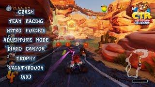 Crash Team Racing Nitro Fueled: Adventure Mode 'Dingo Canyon' Trophy Walkthrough (4K)