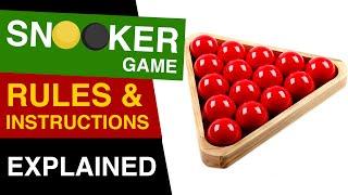 Snooker Rules EXPLAINED : How to Play Snooker : Rules of Snooker