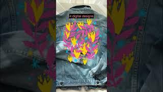 #denimjacket #customdenimjacket #customdenim #embroidery #posca #modernembroidery #poscaart