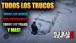 TODOS LOS TRUCOS CONSEGUIR TODAS LAS ARMAS INVENCIBLE etc RED DEAD REDEMPTION 2