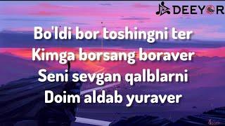 Yagzon Behruz - Toshingni Ter | KARAOKE #premyera #karaoke #text #yagzon @Yagzon_guruhi  ‎@deeyor