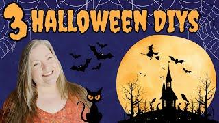 3 Halloween DIYS ~ Easy Halloween Decorations Made Using Dollar Tree Materials