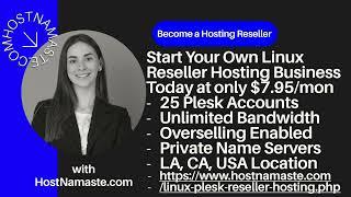 Start Your Own Linux Reseller Hosting Business Today With HostNamaste.com - ResellerHosting | Plesk