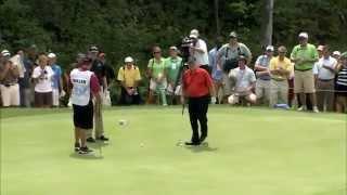 Jack Nicklaus Drains An Unbelievable 102 Foot Putt!