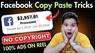 Facebook Copy Paste Video Editing कैसे करें | No Copyright | Ads On Reels | Facebook Se Paisa Kamao