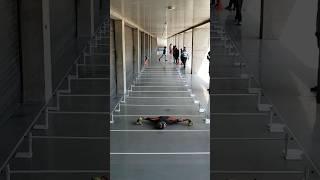 Lowest limbo roller skating over 25 metres - 16 cm (6.29 in) by Takshvi Vaghani 