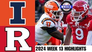 #25 Illinois vs Rutgers (AMAZING GAME!) | Full Game Highlights | 2024 College Football Highlights