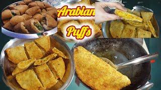 Arabian Puff Recipe | How To Make Chicken Cheese Arabian Puff                     @Sabakakitchen