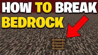 How to break Bedrock in Minecraft 1.21 Java