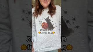 Spooky Cat Crewneck: Grab This Adorable Fall Essential Now! #spookycat #blackcat
