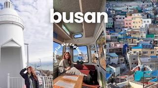 2 days in busan  (sky capsule, seafood market, oliveyoung, gamcheon village, rooftop cafes )