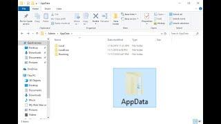 How to Fix AppData Folder is Missing in Windows 10/8/7