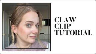 Claw Clip Hair Tutorial, quick and easy twist updo