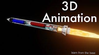 LIQUID PROPELLANT ROCKET ENGINE/liquid rocket 3d animation/construction working/ LEARN FROM THE BASE