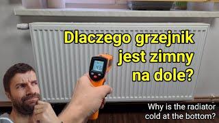 WHY IS THE HEATER COLD AT THE BOTTOM? The radiator is only hot at the top! Heating tutorial