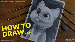 How To Draw SOX  the Personal Companion Robot Cat for Beginners (In the New Buzz Lightyear Movie)