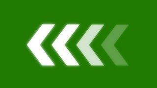 animated arrows - green screen effect