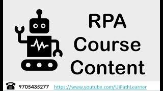 RPA Uipath Full Course | Content By Sudheer Nimmagadda | RPA Tutorial For Beginners | Uipath Learner