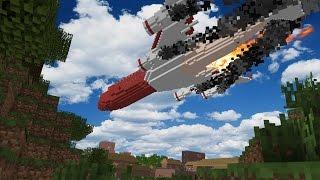 КАК ВЫБРАТЬСЯ ИЗ ПАДАЮЩЕГО САМОЛЁТА в Minecraft