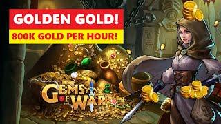 Gems Of War MEGA GOLD! Fast Gold Farming Team and Best Guide!