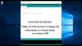 How to install Black Theme for Arduino IDE