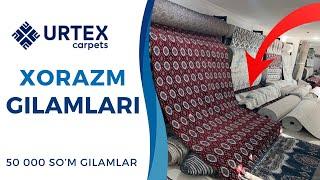 Urtex gilam narxlari | Gilamlar 50 000 so’mga tushdi.