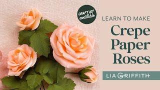 How to Craft Crepe Paper Roses & Buds | Easy & realistic paper flowers 