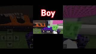 Girl vs boy when him choose savarg and narak #minecraft #youtubeshorts #jbh #gaming