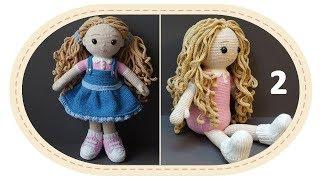 Вязаная кукла крючком Розали, часть 4 (Тело, ч2). Crochet doll Rosalie, part 4 (body, p2).