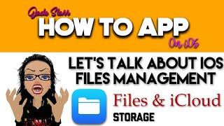 Let's Talk About iOS Files Management in Files & iCloud - How To App on iOS! - EP 554 S9