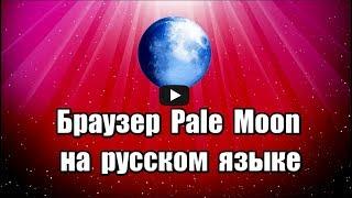 Браузер Pale Moon на русском языке