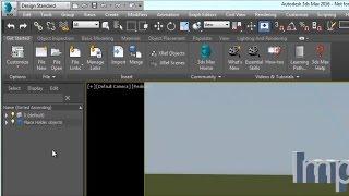 3ds Max 2016 Quick Tips: New Design Workspace – Get Started Tab