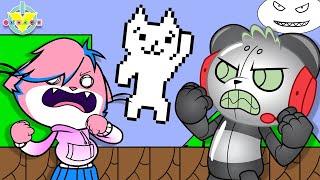 MOST FRUSTRATING GAME EVER!!! Let's play Cat Mario with Robo Combo and Alpha Lexa!!