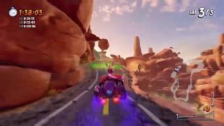 Crash™ Team Racing Nitro-Fueled - Dingo Canyon time trial (N. Tropy & N. Oxide)