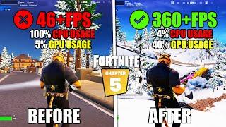 How To Fix 100% CPU Usage In Fortnite Chapter 5 | How To Fix Low GPU Usage in Fortnite Chapter 5