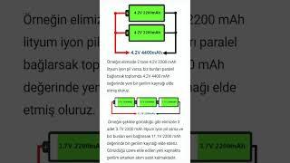 Pillerin seri paralel bağlantısı #pil #battery #batarya #elektrik #elektronik #scvoltaj