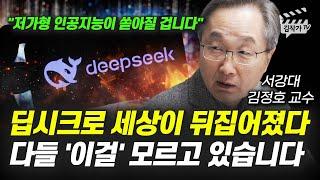 딥시크로 세상이 뒤집어졌다, 다들 '이걸' 모르고 있습니다 (김정호 교수)