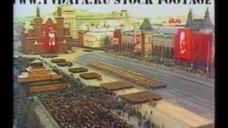 Moscow Russia Parade Soviet MILITARY Parade on the Red Squire filmed in November 1987