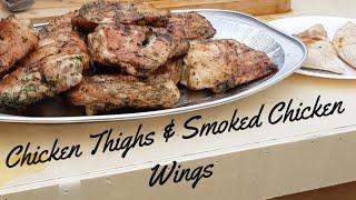 Smoked Chicken Wings and smoked chicken things - how to smoke on a kamado joe