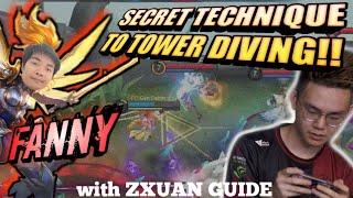 FANNY BEGINNER GUIDE 2020| MOBILE LEGENDS BASIC TUTORIAL | Tower Dive